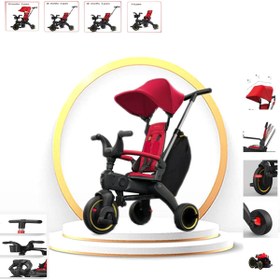 Resim Genel Markalar Trike Plus F3 Ebeveyn Kontrollü Katlanabilir Bisiklet Kırmız 