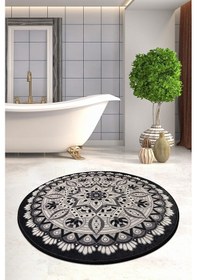 Resim Mandal Siyah Djt Çap 100 Cm Çok Renkli 