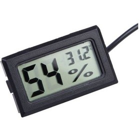 Resim Mini Dıjıtal Termometre Higrometre Isı Nem Sıcaklık Ölçer Problu 