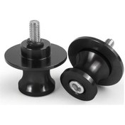 Resim Dashanshop 2 Adet Siyah 8mm Alaşımlı Motosiklet Salıncak Pimi Kaydırıcı Vida - Sağlam Yapı 