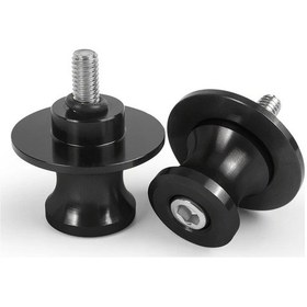 Resim Dashanshop 2 Adet Siyah 8mm Alaşımlı Motosiklet Salıncak Pimi Kaydırıcı Vida - Sağlam Yapı 