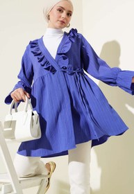 Resim VOLT CLOTHİNG Kadın Fırfırlı Bağlamalı Kimono 