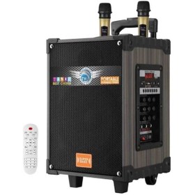 Resim PUANDORG Sonia Lt-910 Şarjlı Hoparlör - Çift Mikrofonlu - 3 Jak Girişli Bluetooth ( +Hediyeler) 