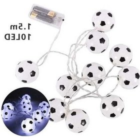 Resim Dancemonkey Yaratıcı Peri Tel Işıklar Futbol Topu Dize Işık I Beyaz 1.5m 10 Işık, Küçük Boyutlu 1 Adet Polisilikon 2v 