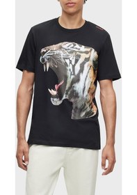 Resim Hugo Erkek T Shirt 50494577 001 Siyah 