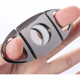 Resim Three Beans Taşınabilir Küba Puro Kesici Paslanmaz Çelik Çift Blade Puro Aksesuar | Puro Aksesuarları - (Yurt Dışından) 