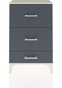 Resim Arges Komodin 3 Çekmeceli 60x30x96 Aytaşı-antrasit Aytaşı 