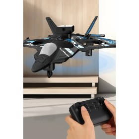Resim D20 Kameralı Wifi App Uçan Jet Drone Gyro Stabilize Engel Kaçınmalı Uzaktan Kumandalı Akıllı Köpük Uçak 