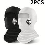 Resim Baskılı Balaclava Maskesi - Erkekler ve Kadınlar için Nef Alabilen, Hızlı Kuruyan Tam Yüz Maskesi, Teri Emici ve Toz Geçirmez, Dış Mekan Sporları, Bisiklet, Edgy Sokak Modası, Kafatası Iskeleti için Rüzgar Geçirmez Atkı 