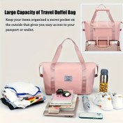 Resim Büyük Kapasiteli Katlanabilir Seyahat Saklama Çantası - Dayanıklı Polyester, Taşınabilir ve Genişletilebilir, Açık Hava Maceraları, Kamp, Yürüyüş ve Fitness için İdeal, Tüm Hava Koşulları İçin Tote, Karışık Renkler, Seyahat Tote Çantası|Spor Tasarımı|Katlanabilir Tasarım 