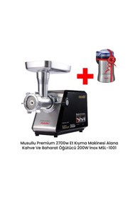 Resim Musullu MT-G2700M 2700 W Et Kıyma Makinası + MSL-1001 200 W Kahve Ve Baharat Öğütücü 