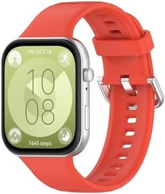 Resim Microsonic Huawei Watch Fit 4 Pro Kordon, Silicone Sport Band Turuncu [Watch Fit 4 Pro ile Uyumlu Kordon - Turuncu] 