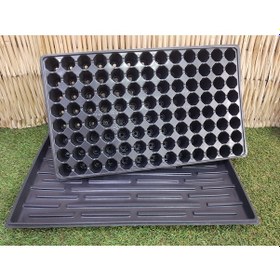 Resim 3 Adet Fide Tepsisi 3 Adet 104 Göz Fide Viyolü Viyol Saksı Tabağı 