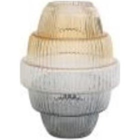 Resim Evdema Topaç Cam Vazo 4 22,5 22,5 30 Cm 