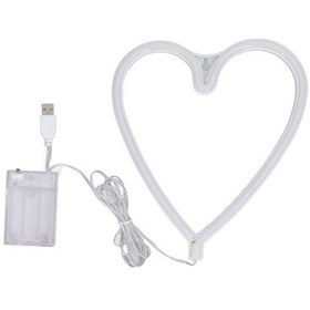 Resim Metabagua Led Neon Işık Kalp Şeklinde Renkli Neon Işıklar Teklif Doğum Günü Sahne Işık Süslemeleri Kırmızı Işık Yfıazb Beyaz 