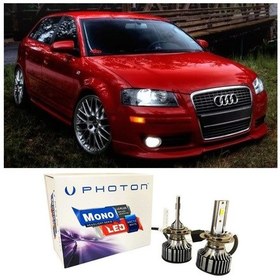 Resim Audi A3 Led Xenon Uzun Far Ampulü H7 Mono Yeni Seri Beyaz 2001-2003 