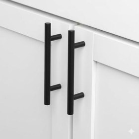 Resim 10 ADET Keijo SİYAH 160mm Paslanmaz Kulp (mobilya, dolap kulbu, kulp modeli) 
