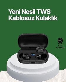 Resim Telefon Şarj Destekli 1800 mAh A10s TWS Kablosuz Kulak İçi Kulaklık 