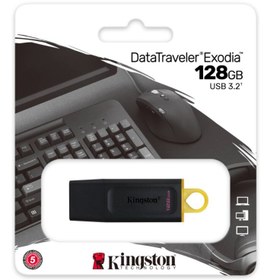 Resim 128GB USB3.2 Gen1 DTX/128GB Exodia KINGSTON 