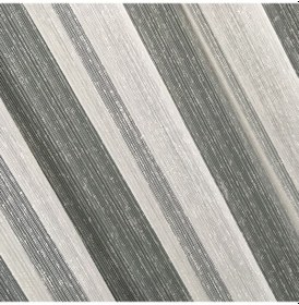 Resim Perdefony Çizgili Şantuk Tül Perde Beyaz Ekru Ve Krem 