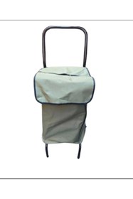 Resim ErginGroup Çelik Yük Bagaj Taşıma Çantalı Metal Pazar El Arabası Portatif Tip 60 Kg Taşıma Kapasiteli 