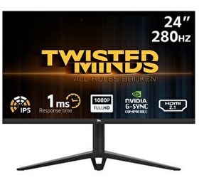 Resim Twisted Minds 24.5” TM24FHD280IPS FHD 280 HZ 1 MS HDMI DP IPS HDR100 Adaptıve-Sync Çerçevesiz Gaming Monitör 
