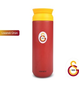 Resim Karaca x Galatasaray 500 ml Termos Kırmızı Çelik Malzeme ile Taşınabilir Lisanslı Ürün 