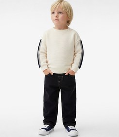 Resim Erkek Bebek Pamuklu Uzun Kollu Bisiklet Yaka Oversize Sweatshirt 