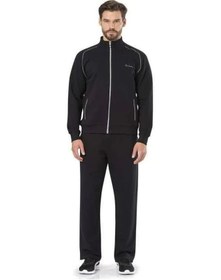 Resim Pierre Cardin 7055 Erkek Uzun Kollu Dik Yaka Eşofman Takımı-siyah Siyah 