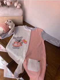 Resim Mlb Amigurumi Tavşan Ve Tulum Kız Bebek Takımı 001 