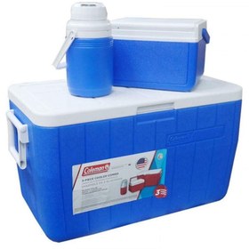 Resim Genel Markalar Soğutucu Buzluk Set - Coleman - 3-Piece Cooler Combo 48 QT - 45.4 lt - Mavi 