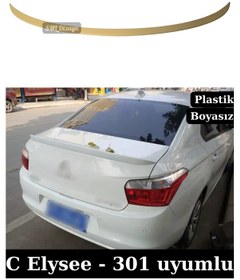 Resim C Elysee 301 Spoiler Bagaj Üstü Spoyler Boyasız Plastik 
