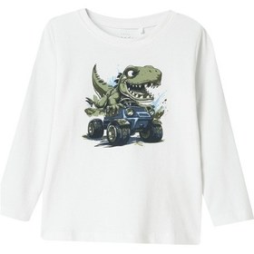 Resim Name It Nmmvux Ls Top Beyaz Erkek Çocuk Kısa Kol T-shirt Beyaz 