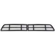 Resim Topnotch For Modely 2pcs Tesla Model Y 2021-2024 Siyah Hava Girişi Kapak Yeşil Yaprak Desenli Mat Koruma 