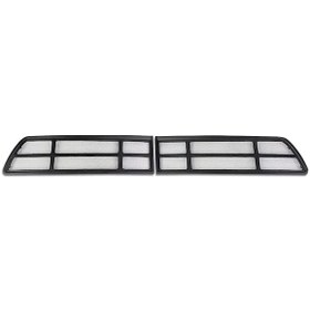 Resim Topnotch For Modely 2pcs Tesla Model Y 2021-2024 Siyah Hava Girişi Kapak Yeşil Yaprak Desenli Mat Koruma 
