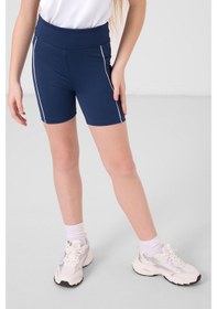 Resim Tommylife Parlament Esnek Standart Fit Basic Performans Kız Çocuk Tayt - 75189 Lacivert 