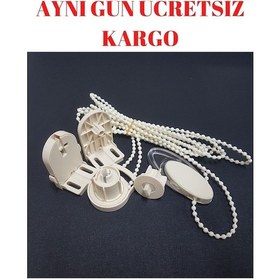 Resim Stor Perde Mekanizması Makarası Zebra Store Perde Stor Aksesuarı 