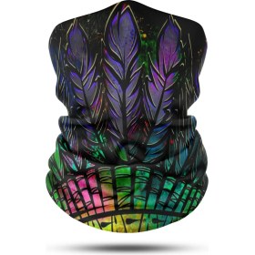 Resim Dair Aksesuar Kuru Kafa Desenli Motosiklet Boyunluk Bandana Outdoor 