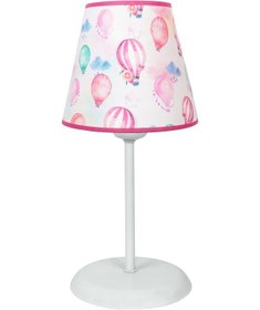 Resim Şenay Aydınlatma Çocuk Odası Konik Kumaş Abajur-Pembe Balon Diğer 