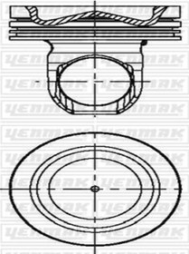 Resim YENMAK 31-04085-000 Piston Segman 131 Mm Std Komple Renault Magnum /volvo (WF825524) 