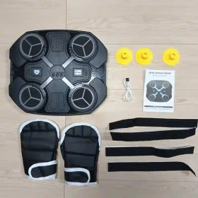 Resim Işıklı ve Sesli Etkileşimli Boks Antrenman Matı, Ayarlanabilir Hız, Eldiven Dahil, Vantuzlu Duvara Monte, USB ile Çalışan, ABS Malzeme, Çocuklar İçin Eğlenceli Oyuncak, Tatiller İçin Mükemmel Hediye 