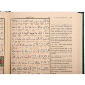 Resim Rahle Boy Muhtasar Kelime Mealli Kur'An (Mühürlü) Yeşil 
