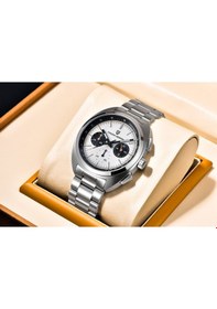 Resim Pagani Design Pd-1782 Kronograf Analog Saat, Safir Cam ,10bar Su Geçirmez, Japon Vk63 Hareketli Erkek Saati Beyaz Diğer 