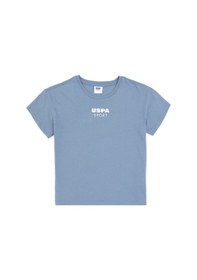 Resim U.S. Polo Assn. Erkek Çocuk İndigo Bisiklet Yaka Tişört 50281808-VR028 