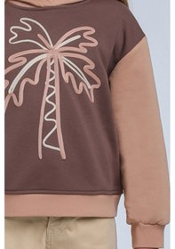 Resim Xo Kids Kız Çocuk Sweatshirt 5-9 Yaş 35871 Kahve Kahverengi 