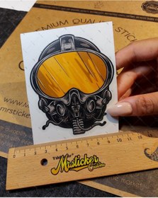 Resim Bay Etiket Msl122 F16 Pilot Maskesi Etiketi 