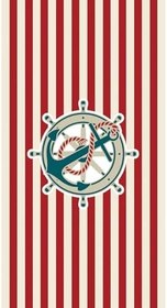 Resim denizlicotton Plaj havlusu, Deniz Havlusu, Şezlong Havlusu, Baskılı Havlu, 80 x 150 cm Çizgili Dümen-75 x 150 