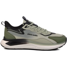 Resim Pierre Cardin Haki Fileli Hafif Erkek Spor Ayakkabı PCI-11350 M 