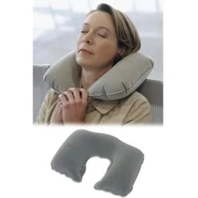 Resim Carnivalland Kolay Şişirilebilir Comfort Ortopedik Seyahat Yastığı Boyun Yastığı Kamp Yastığı 1 Adet 