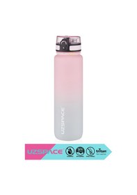 Resim 1000ml Yeni Çift Renkli Sızdırmaz Bpa İçermez Kilitlenebilir Kapaklı Motivasyonel Tritan Su Matarası Çok Renkli 